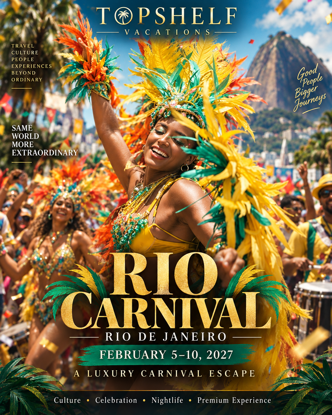 Rio Carnival Brazil Getaway đ§đˇ | February 5â10, 2027